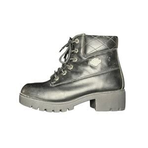 Womens Harley-Davidson 82034 Cruise Control Black Leather Moto Boots Size 8.5